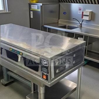 Stainless steel Duke FWM3-14-208 heated holding cabinet in superior condition, fully tested and operational, 208V.