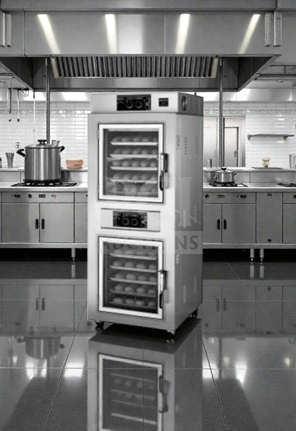 Nu-Vu UB-E5-5 commercial electric convection oven, 208V/3 Phase, ETL listed, superior condition, fully operational.