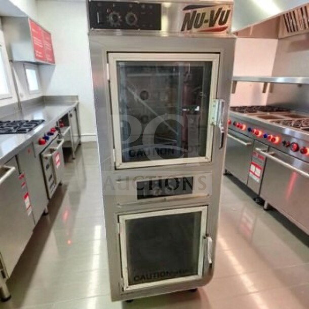 Nu-Vu UB-E5-5 commercial electric convection oven, 208V/3 Phase, stainless steel, ETL listed, fully tested, superior condition.