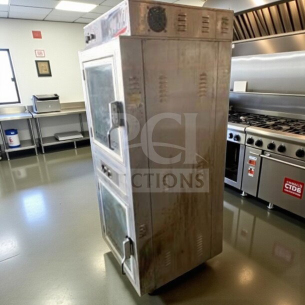 Nu-Vu UB-E5-5 commercial electric convection oven in excellent condition, 208V/3 Phase, ETL listed, fully tested.