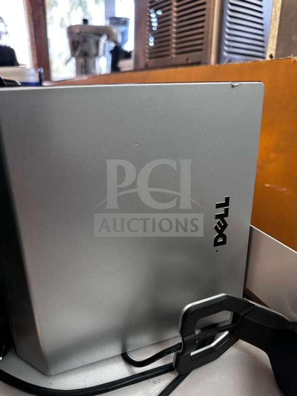 Dell Multi-Component Workstation Bundle in prime condition, featuring monitor, speakers, printer, and audio interface.