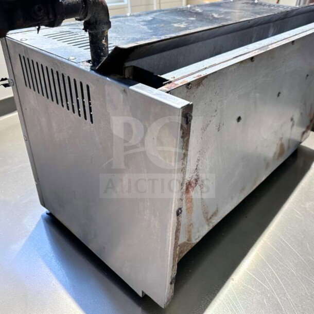 Imperial IRSB-36NG salamander broiler, 36", infrared natural gas, heavy-duty, metal finish, fully tested, operational.