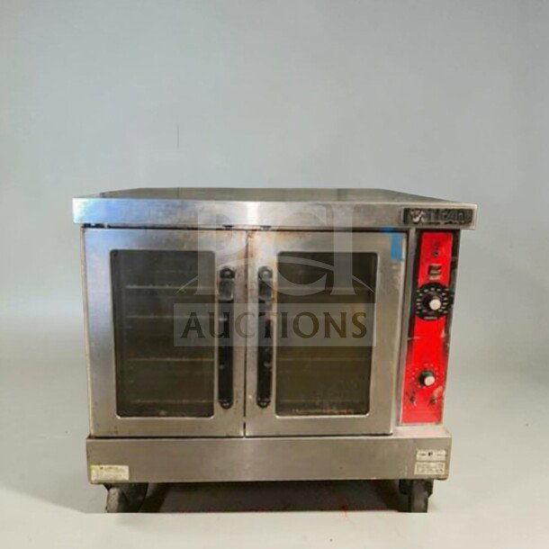 Vulcan VC5GD commercial gas convection oven, single deck, LP gas, stainless steel, elite condition, fully tested.