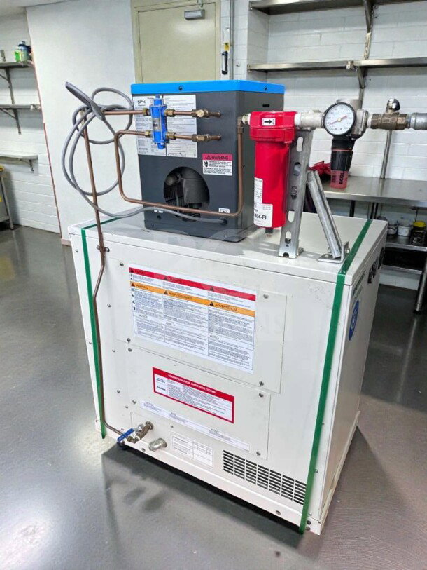 Powerex oil-less scroll air compressor with SPX Hankison HPR5-10 air dryer, fully tested, 115V, excellent condition.