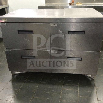 Delfield UCD4448N refrigerated drawer unit, stainless steel, exceptional condition, 115V, single phase, fully tested.