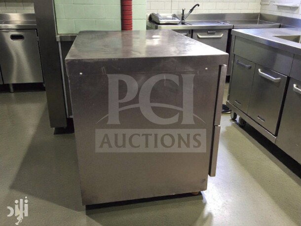 Delfield UCD4448N commercial refrigerated drawer unit in stainless steel, excellent condition, 115V/single phase, fully tested.
