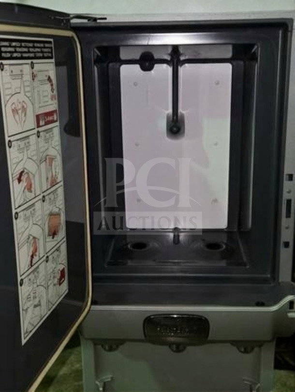 Select Brew NG-300 Specialty Coffee System open interior view; commercial coffee brewer, fully operational, instructions visible.