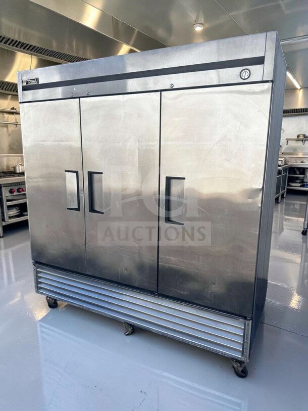 True T-72F 3 Door Commercial Freezer, 78” Stainless Steel, immaculate condition, fully tested, operational.