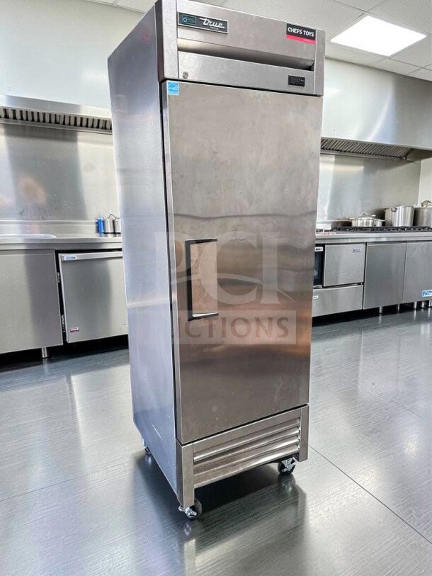 True T-23F-HC reach-in freezer, 23 Cu. Ft., stainless steel, excellent condition, commercial grade, 115V, fully tested.
