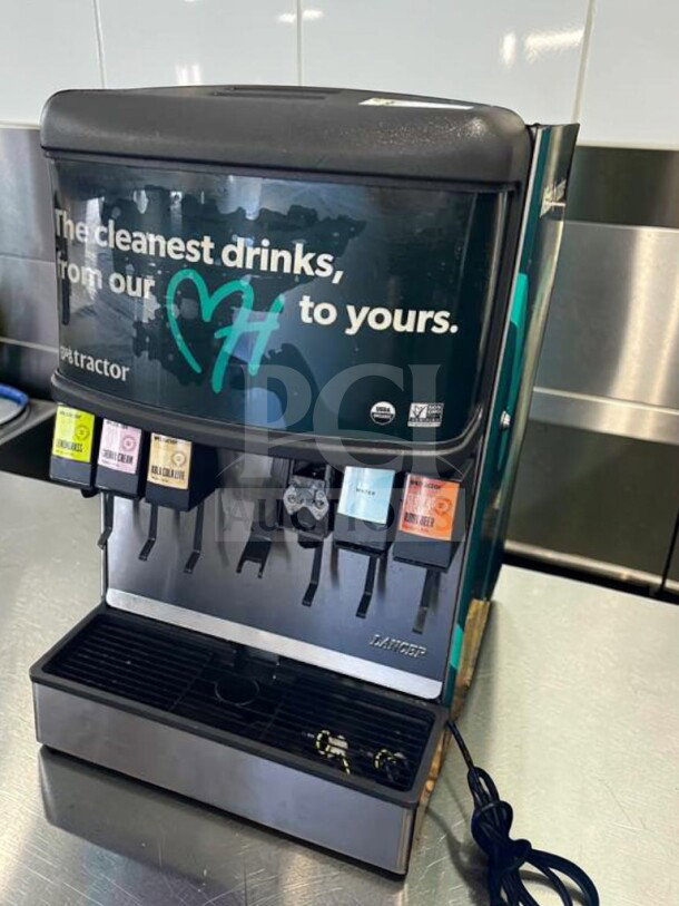Lancer Multi-Valve Soda Dispenser, Model LAN-L-BEV-0952, superior condition, countertop, fully tested, operational.