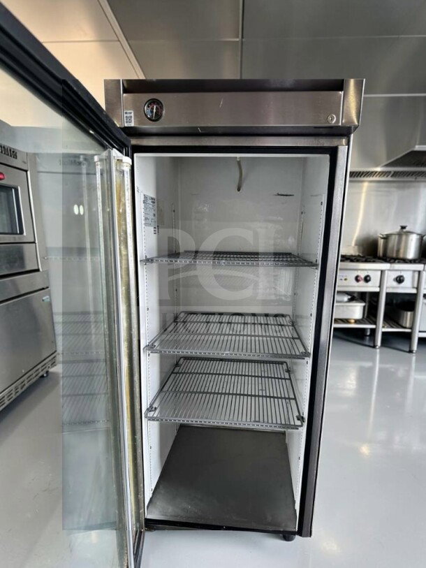 True T-23G-HC~FGD01 27" commercial reach-in refrigerator with glass door; flawless condition, fully operational, 115V.