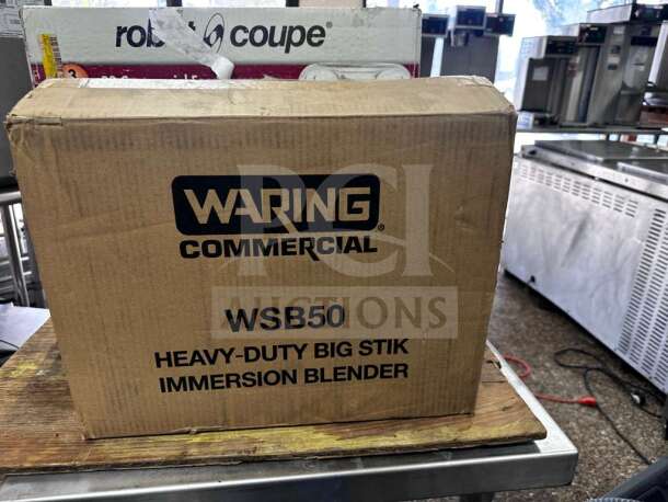 Waring WSB50 12" Heavy-Duty Big Stik Immersion Blender, brand new, in original packaging, 1 HP, fully tested.