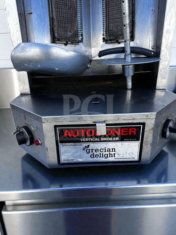 Optimal Automatics 3PG Autodoner natural gas vertical broiler, 65 lb. capacity, exceptional condition, fully tested.
