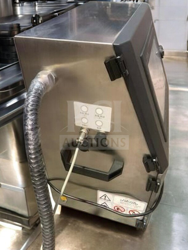 LANGDE Automatic Industrial Inkjet Printer, premium condition, model LAN-L-CODE-0426. Fully operational with visible control panel.