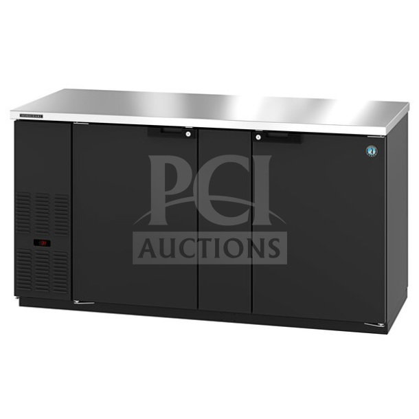 Hoshizaki HBB-3-69 commercial 2-door back bar cooler merchandiser, brand new, scratch and dent, 115V, 1 Phase.