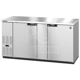 Hoshizaki BB69-S 2 Door Back Bar Cooler, commercial use, stainless steel, 115V, brand new with minor scratches and dents.