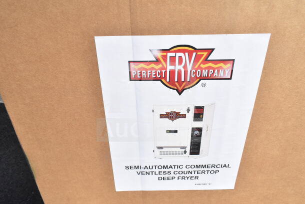 Brand new 2024 Perfect Fry PFC730 semi-automatic ventless countertop deep fryer, 208V, 1 phase, scratch and dent condition.