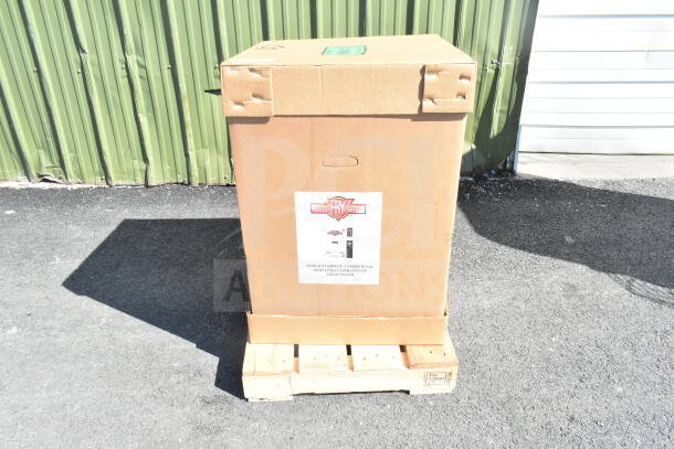 Brand new 2024 Perfect Fry PFC730 semi-automatic ventless deep fryer in box. Scratch and dent condition. 208 volts, 1 phase.