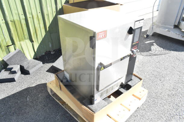 BRAND NEW 2024 Perfect Fry PFC730 semi-automatic ventless countertop deep fryer on pallet; 208V, 1 phase.