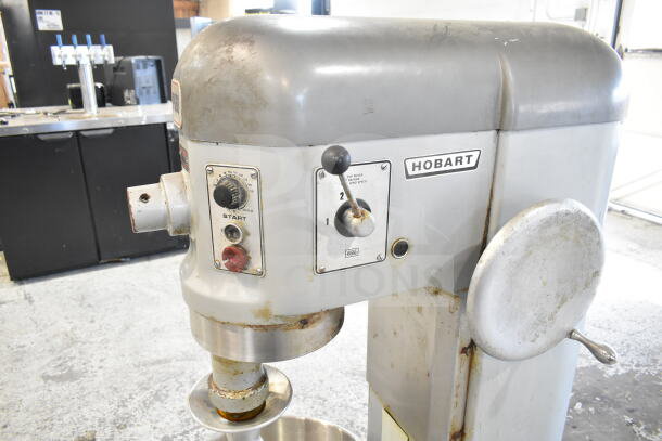 Hobart P 660 Commercial 60 Qt Dough Mixer with bowl and hook attachment. Visible controls, used condition. 208-240V, 3 Phase.