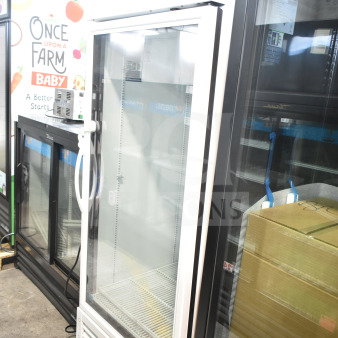 2021 True TSCI-600R-G-PH Commercial Cooler, single door, glass front, excellent condition, 115V, 1 phase.