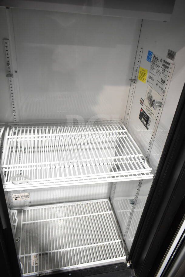 True GDM-41SL-60-LD 2 Door Cooler, 115V, 1 Phase, features shelving, excellent condition, commercial use.