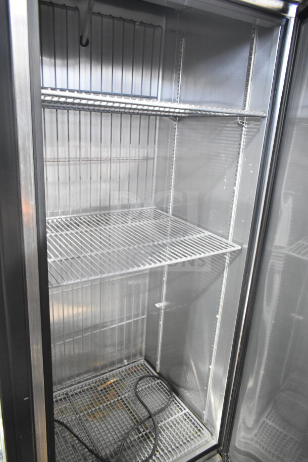 True T-19F Commercial Single Door Reach-In Freezer, stainless steel, 115 volts, 1 phase, excellent condition.