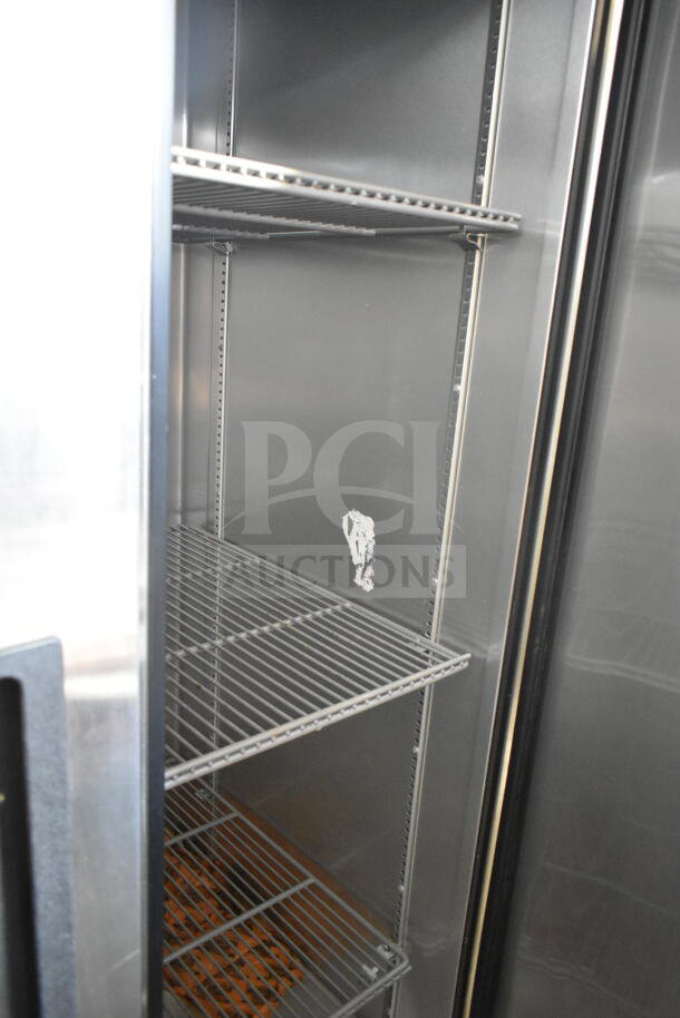 2017 True T-35 Commercial 2 Door Reach In Cooler, steel interior, 115V, 1 Phase, minor interior wear.