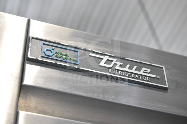 2017 True T-35-HC 2 Door Reach-In Cooler, branded logo shown, natural refrigerant. 115V, 1 Phase, on casters.