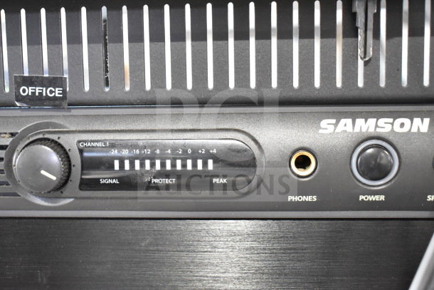 15 AV units including 10 Crown CTs 1200 amplifiers, 3 Furman M-8x regulators, Middle Atlantic rack, Samson and AV cart.