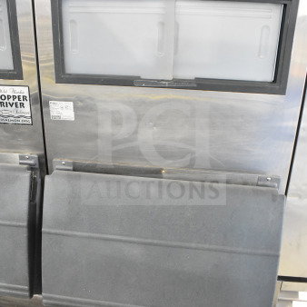 Follett SG700S-30 Commercial Ice Bin in stainless steel, durable build, visible model and brand labeling, used condition.