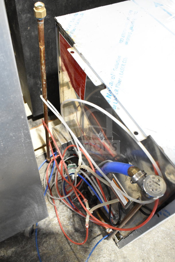 2020 Noble Wareforce UL30 commercial undercounter dishwasher, 115V, 1 phase, with visible wiring and plumbing connections.