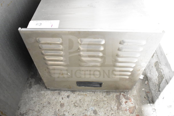 Weston PRO-1000 food dehydrator, stainless steel, countertop model, 115V, shows wear, efficient drying, durable.