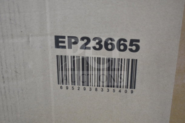 Cardboard box featuring model number EP23665 with barcode. Contains Costway EP23665 Air Cooler.