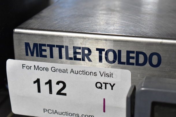 Mettler Toledo BC Commercial Countertop Food Portioning Scale; stainless steel finish, visible auction label #112.