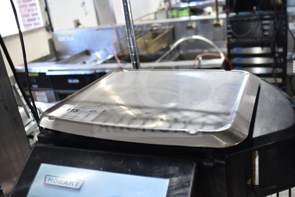 2019 Hobart HTi-7LH3 commercial countertop food portioning scale, tested and working, 120/208-240V, 1 phase.