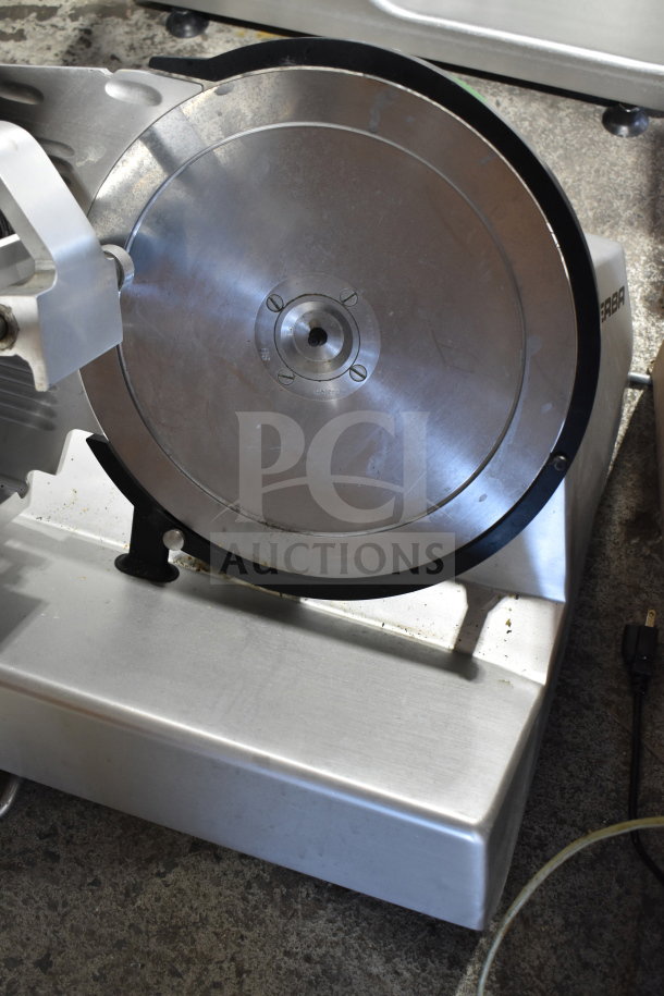 2019 Bizerba GSP H Commercial Meat Slicer, 120 Volts, 1 Phase. Stainless steel blade, excellent condition.