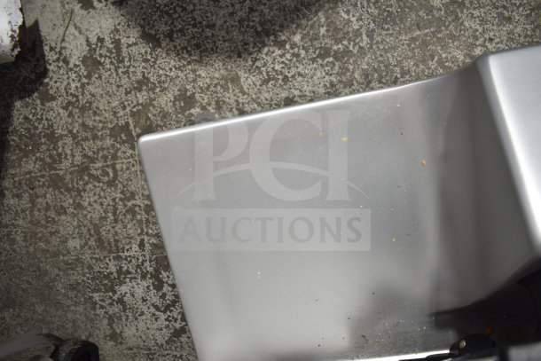 2019 Bizerba GSP H commercial countertop meat slicer, stainless steel finish, 120 volts, 1 phase, excellent condition.