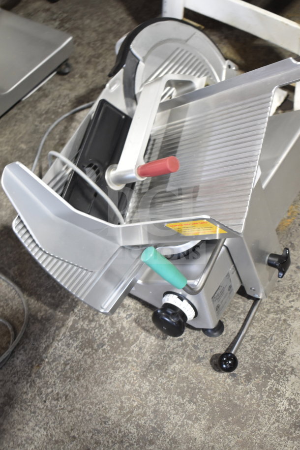 2016 Bizerba GSP H commercial meat slicer, 120V, 1 phase, good condition, sharp blade, adjustable thickness.
