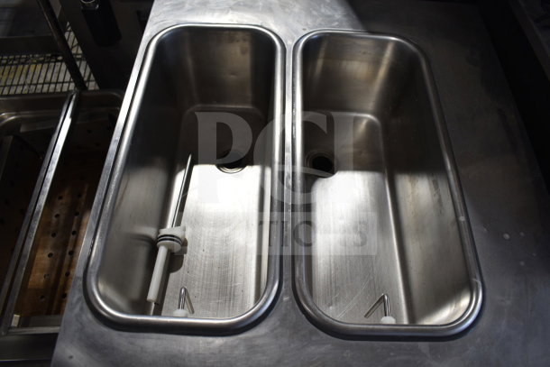 Stoelting F131-38I2 countertop ice cream machine, dual basin, stainless steel, excellent condition, visible components intact.