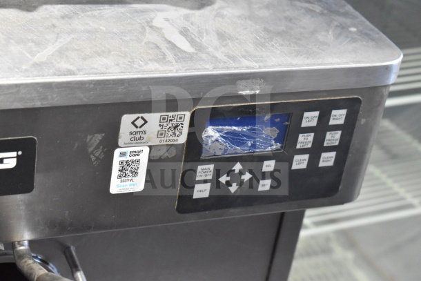 Stoelting F131-38I2 soft serve machine, stainless steel, 2 flavors with twist, used condition, control panel visible.