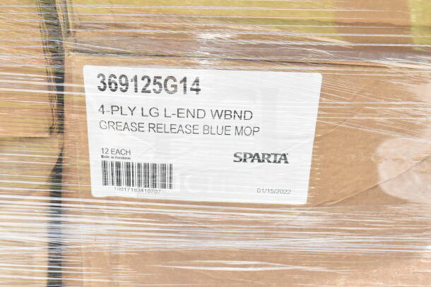45 new assorted items including 369125G14 mop, buffalo platters, Trimline can, platter basket, pilsner glasses, quart.