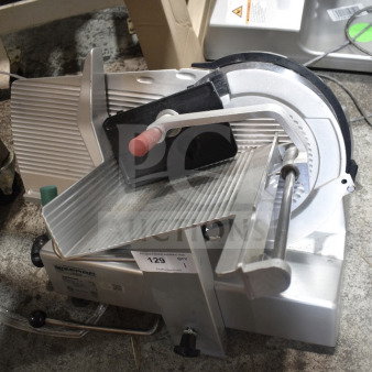 2019 Bizerba GSP H Commercial Meat Slicer, 120V, tested and working, durable construction, countertop model, used condition.