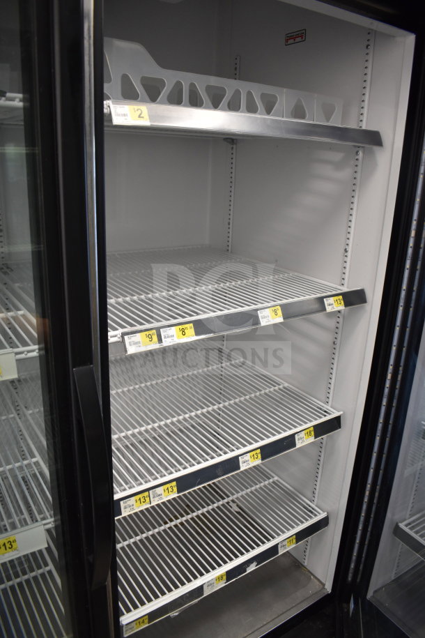 2019 True GDM-49-HC commercial 2 door cooler, 115V, tested working, white interior, adjustable shelves, excellent condition.