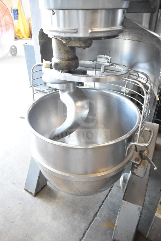 2025 Hobart P660 60-quart planetary dough mixer with bowl, guard, and dough hook. 208-240V, 3-phase.