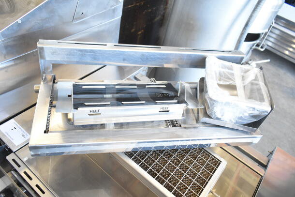 2021 Nieco JF93E electric BroilVection conveyor grill, stainless steel, 208V, 3-phase, excellent condition.