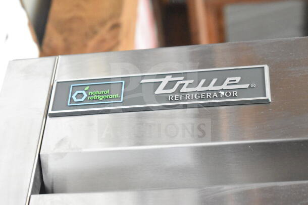 True T-23-2-HC commercial cooler, 2021 model, featuring "natural refrigerant" label, stainless steel finish.
