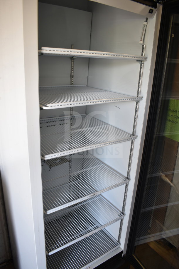 2019 Habco SE18 Commercial Cooler, single door, 115 volts, 1 phase. Features multiple adjustable wire shelves.