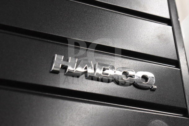 2019 Habco SE18 Commercial Single Door Reach-In Cooler. Black exterior, 115V, 1 Phase. Brand logo visible.