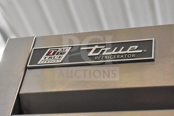 2017 True T-35 Commercial Reach-In Cooler, stainless steel, True branding, 115V, 1-phase, excellent condition.
